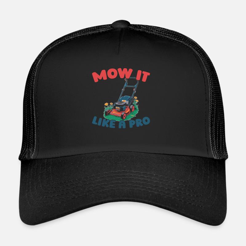 Lawn mower mowing Trucker Cap