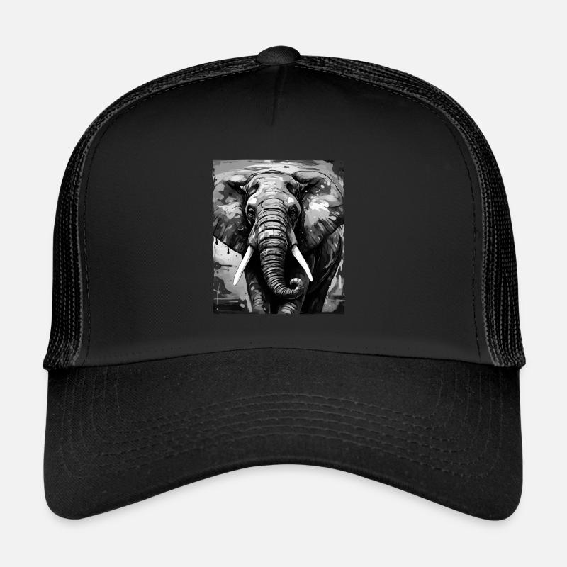 Elephant Portrait Trucker Cap