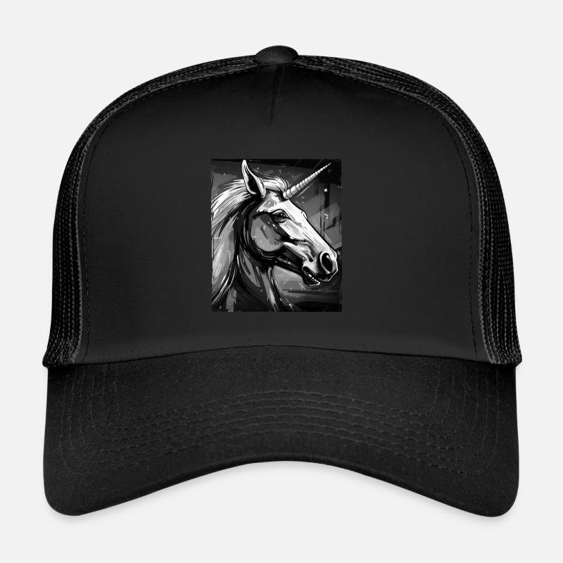 Portrait de licorne Casquette trucker 