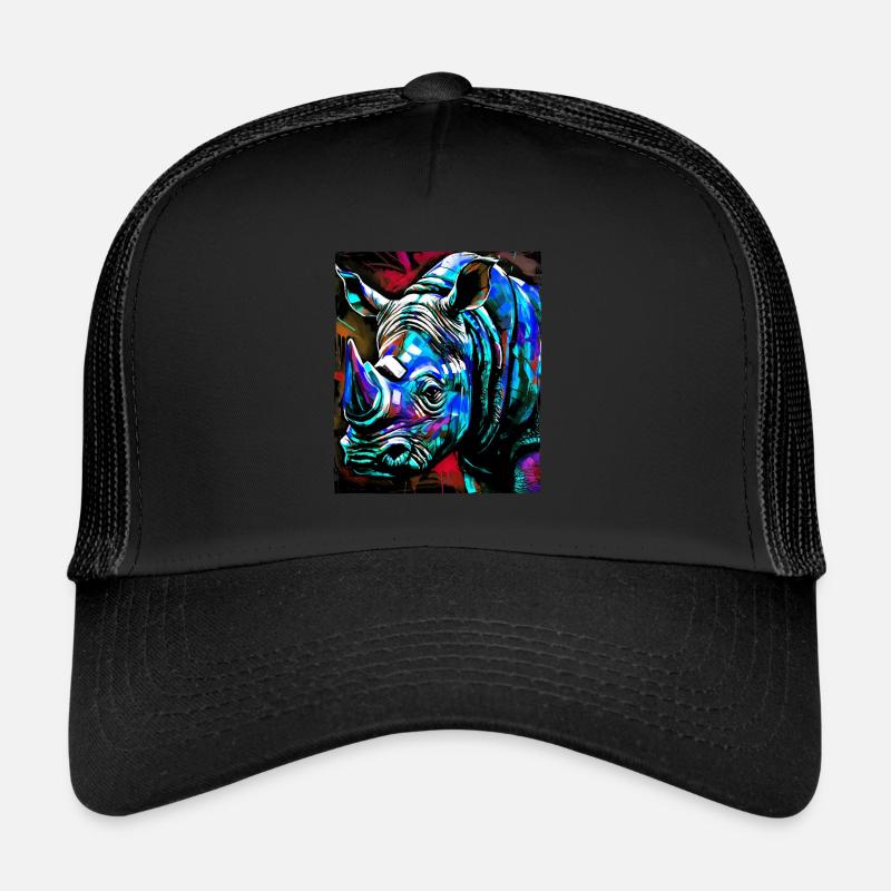Portrait de rhinocéros Casquette trucker 