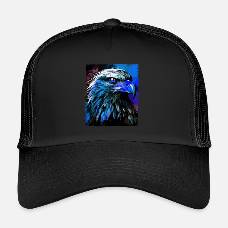 Portrait d’aigle Casquette trucker 