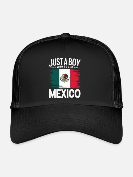 Mexico Mexico Mexican Spanish - Trucker Cap - black/black - Front