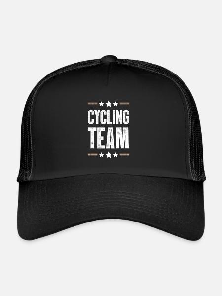 Cycling Team - Trucker Cap - black/black - Front