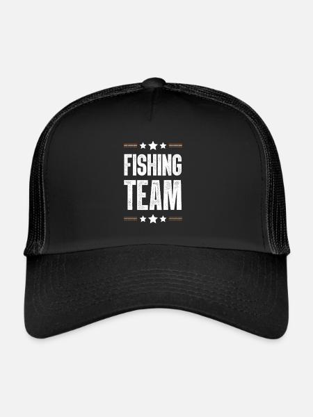 Équipe de pêche - Casquette trucker  - noir/noir - Devant