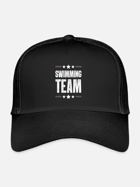 Équipe de natation - Casquette trucker  - noir/noir - Devant