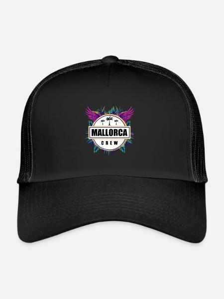 Mallorca Crew Tropical - Trucker Cap - black/black - Front