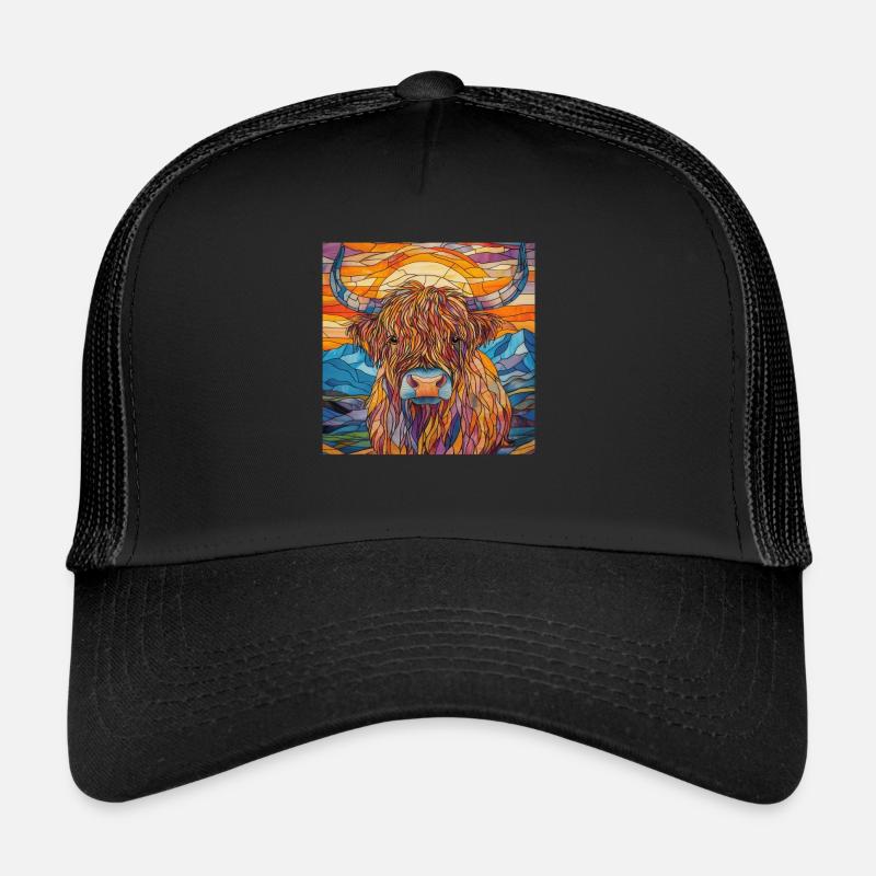 Hochlandrind - Trucker Cap - Schwarz/Schwarz