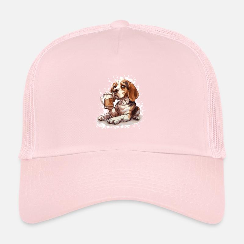 Beagle Chiens Bière Drôle Casquette trucker 