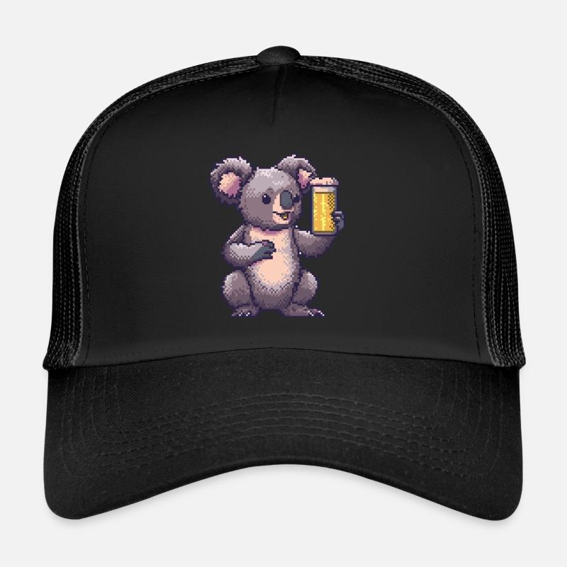 Bière Koala Pixel Casquette trucker 