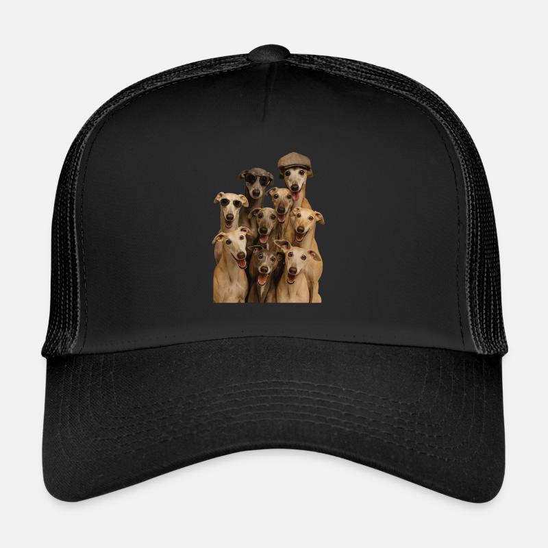 Windhund - Trucker Cap - Schwarz/Schwarz