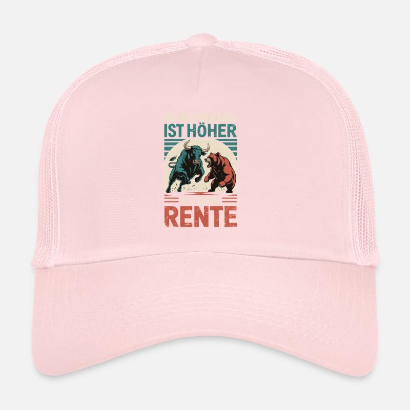 Actions Pension Dividende Bourse Casquette trucker 