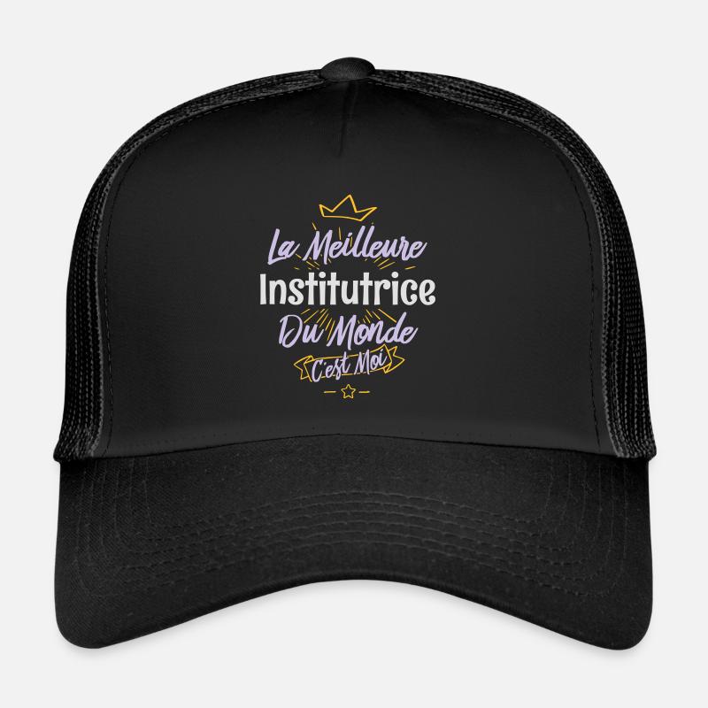 La meilleure institutrice du monde Casquette trucker 