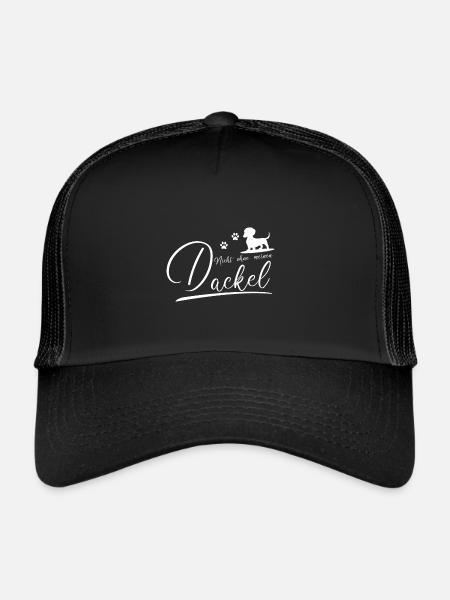 Nicht ohne meinen Dackel - Trucker Cap - Schwarz/Schwarz