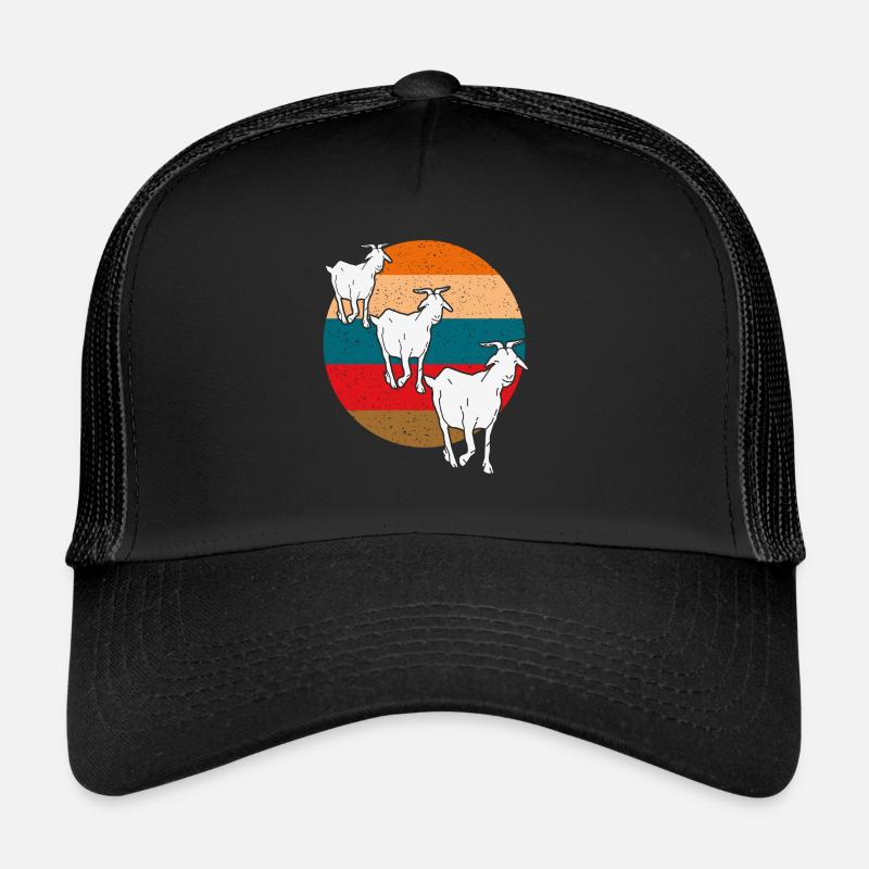 Trois chèvres | Rétro | Vintage | Three Goats Casquette trucker 