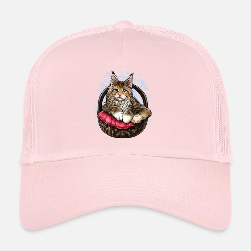 Maine Coon Katze Trucker Cap