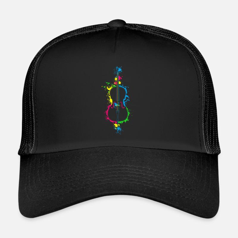 Violoncelle violoncelle - Casquette trucker  - noir/noir