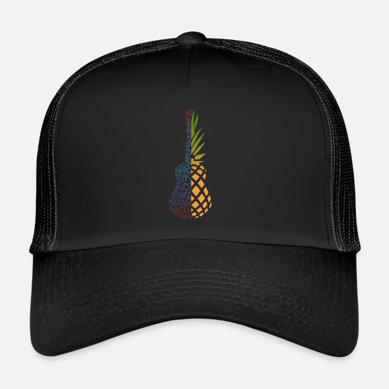 Colorful Pineapple Ukulele Trucker Cap