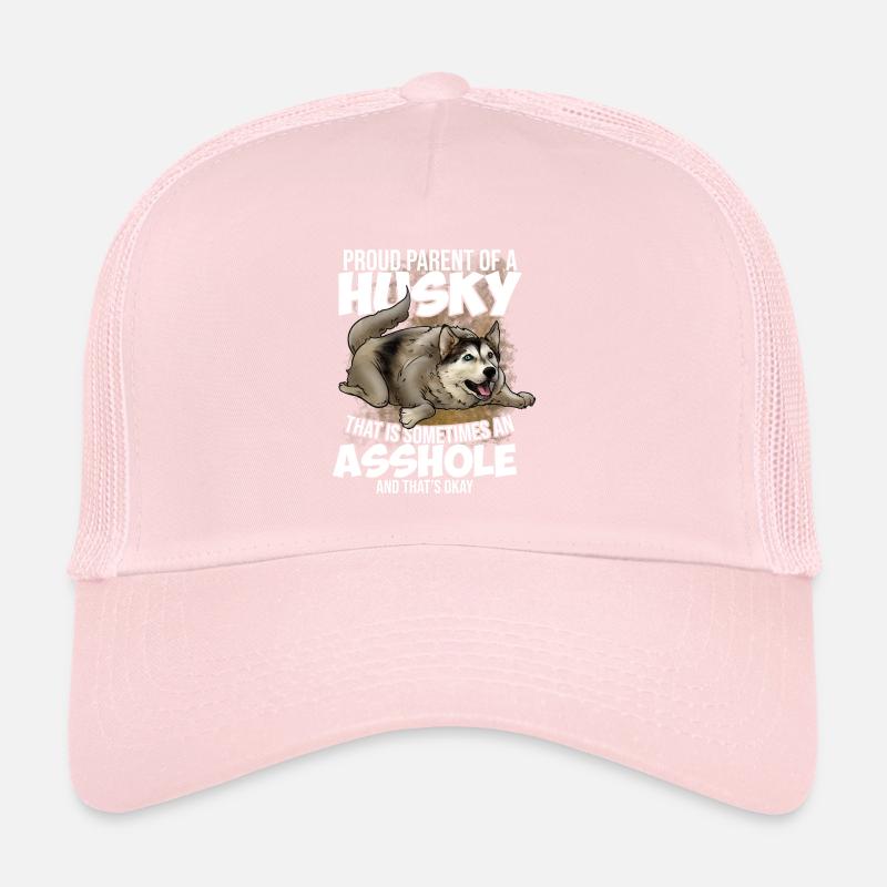 Stolze Eltern eines Husky Hund Trucker Cap