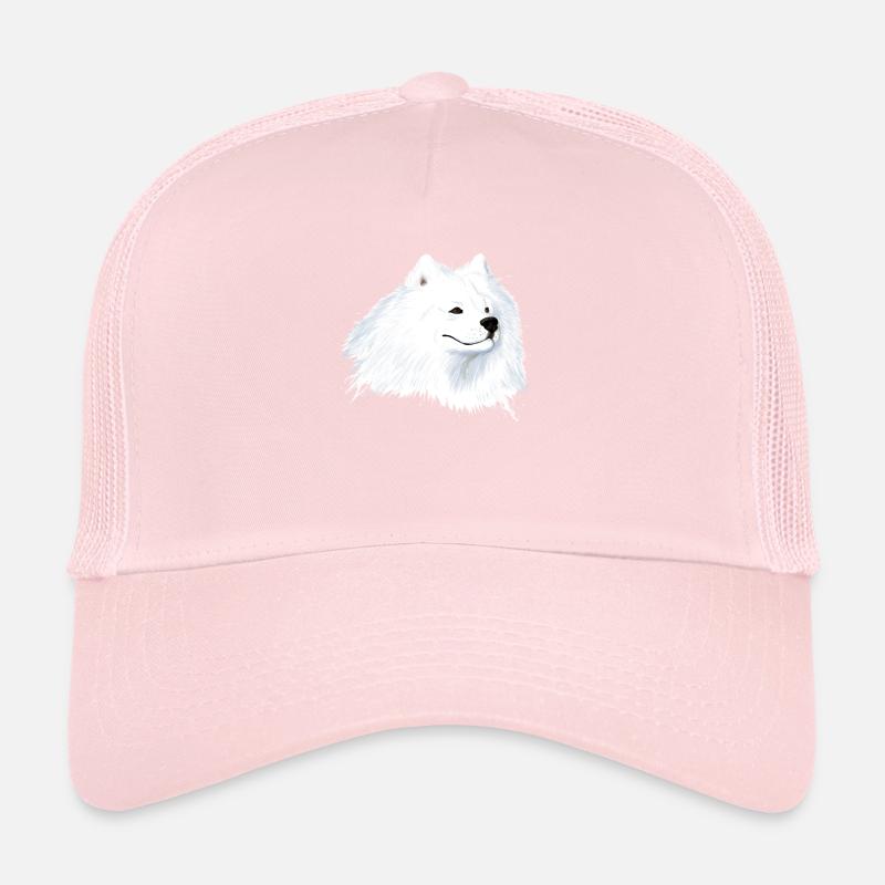 Samoyed Dog Head Trucker Cap