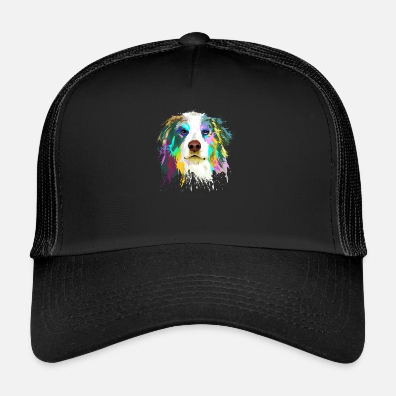 AUSTRALIAN SHEPHERD - Casquette trucker  - noir/noir