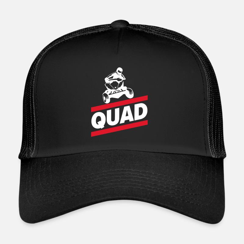 Quad Quad - Casquette trucker  - noir/noir