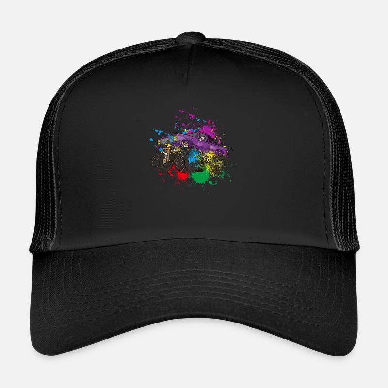 Splash Monster Truck Trucker Cap