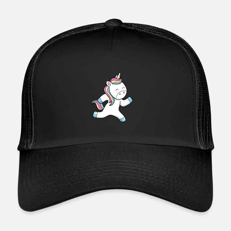 Unicorn running Trucker Cap