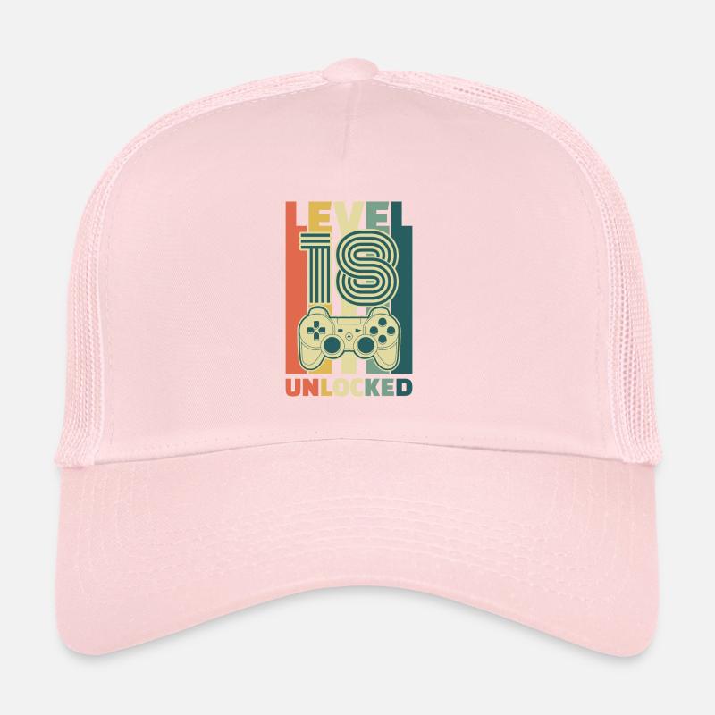 18e anniversaire niveau complet débloqué Geshenk Casquette trucker 