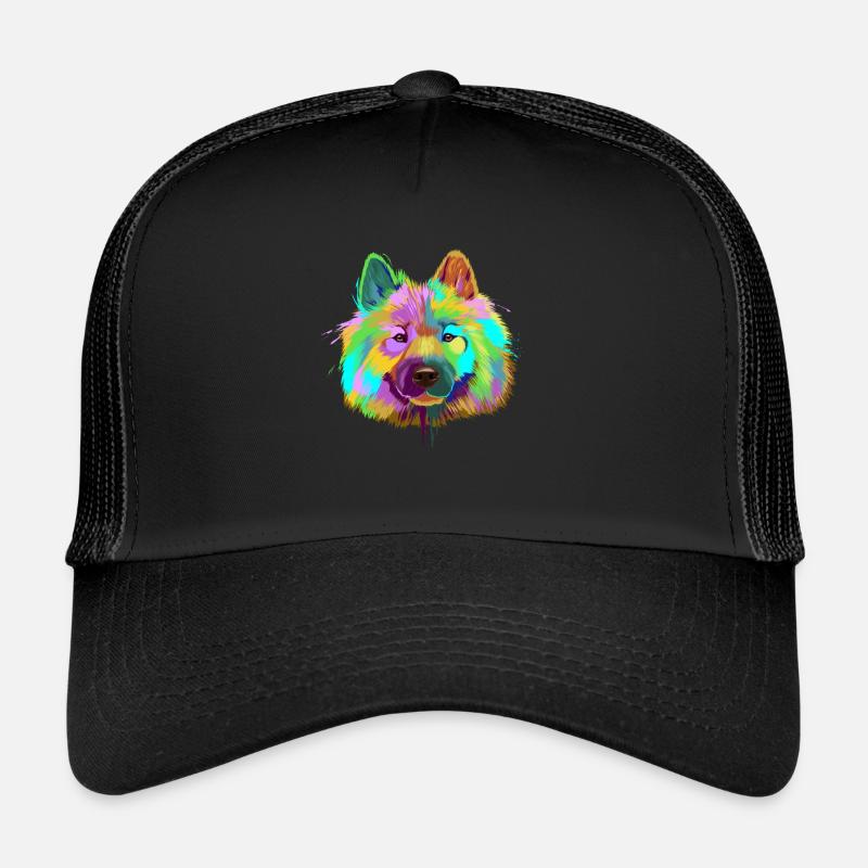 Splash Eurasier Dog Trucker Cap