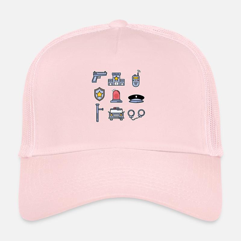Polizei Sammlung Kinder Polizist Cop Geschenk Trucker Cap