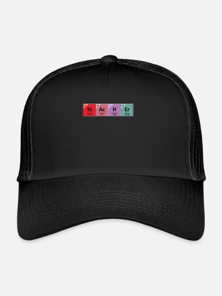 Teacher Teaching Saying Student School Funny Gift - Trucker Cap - black/black - Front