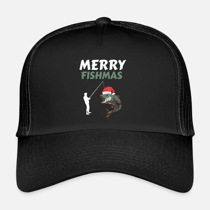 Drôle de pêcheur de Noël Casquette trucker 