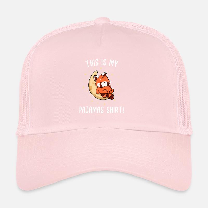 Red Panda Sleeping Sleepyhead Lazy Trucker Cap