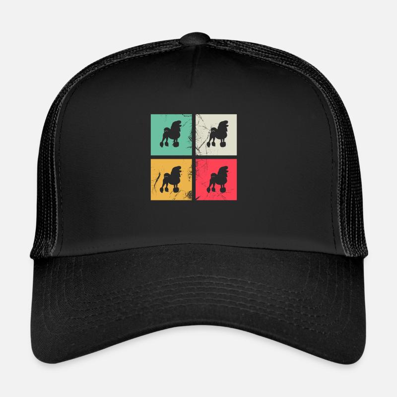 Poodle dog lover Retro vintage Gift idea Trucker Cap