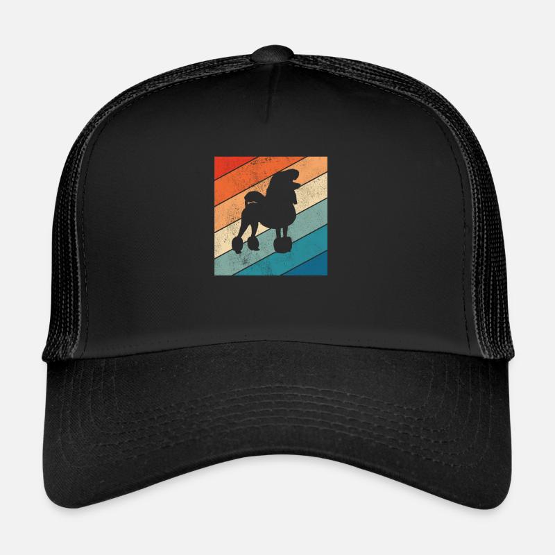 Caniche amoureux des chiens Retro vintage Idée cadeau Casquette trucker 