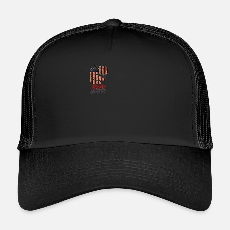 Patriotic Gramp Dinosaur Trucker Cap
