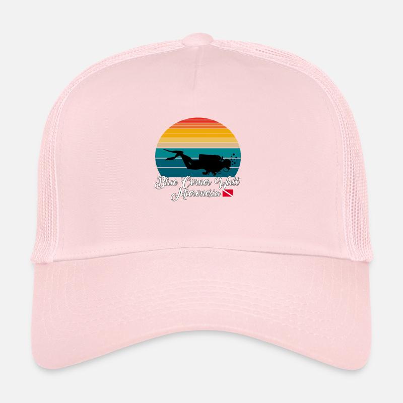 Blue Corner Wall Micronésie Plongée Casquette trucker 