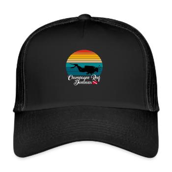 Reef Dominique Plongée - Casquette trucker  - noir/noir - Devant