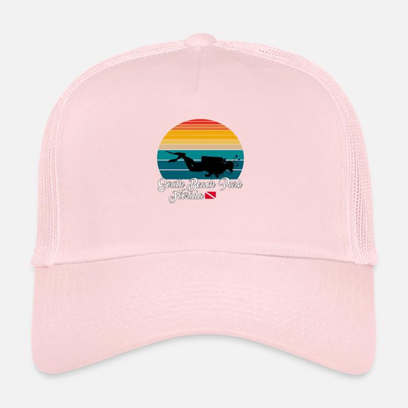 South Beach Park Floride Plongée Casquette trucker 