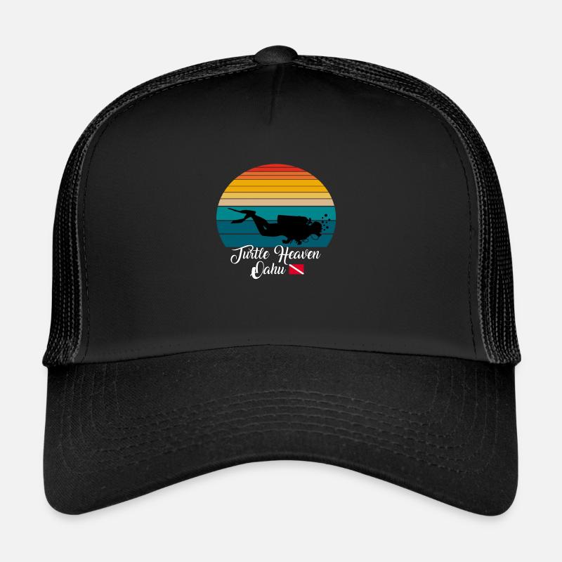 Turtle Heaven Oahu Plongée Casquette trucker 