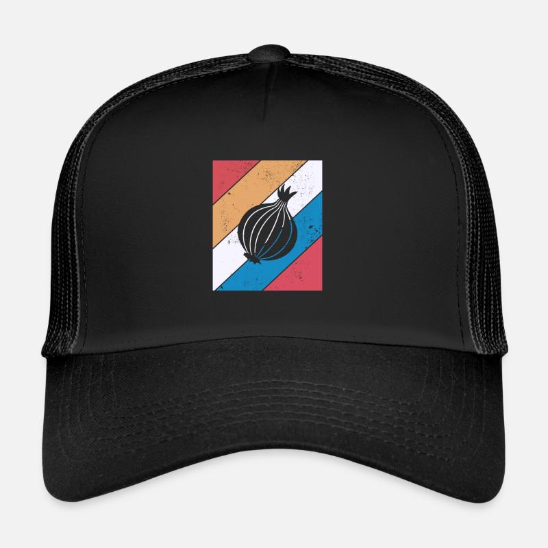 Onion Lover Retro Vegetables Vegan Gift idea Trucker Cap