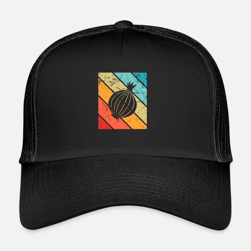 Onion Lover Retro Vegetables Vegan Gift idea Trucker Cap