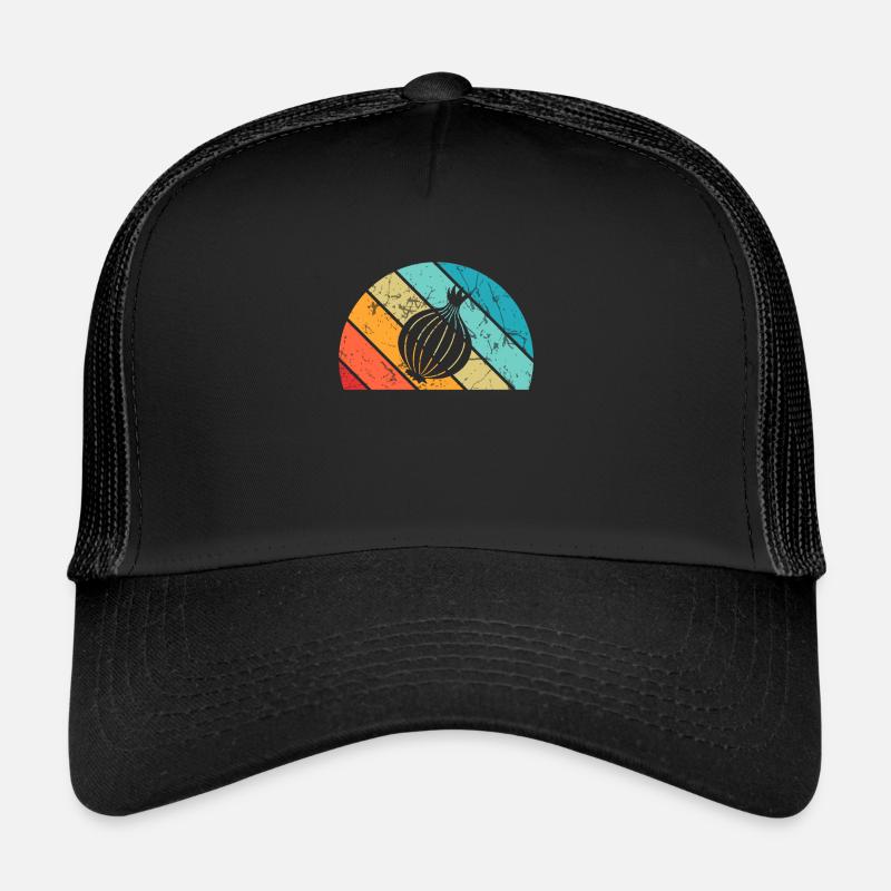 Onion Lover Retro Vegetables Vegan Gift idea Trucker Cap