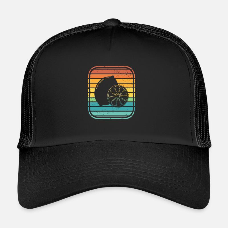 Lemon Fruit Lover Retro Lemonade Gift idea Trucker Cap