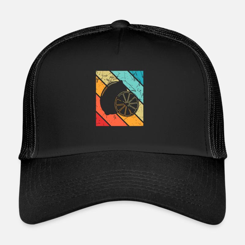 Lemon Fruit Lover Retro Lemonade Gift idea Trucker Cap