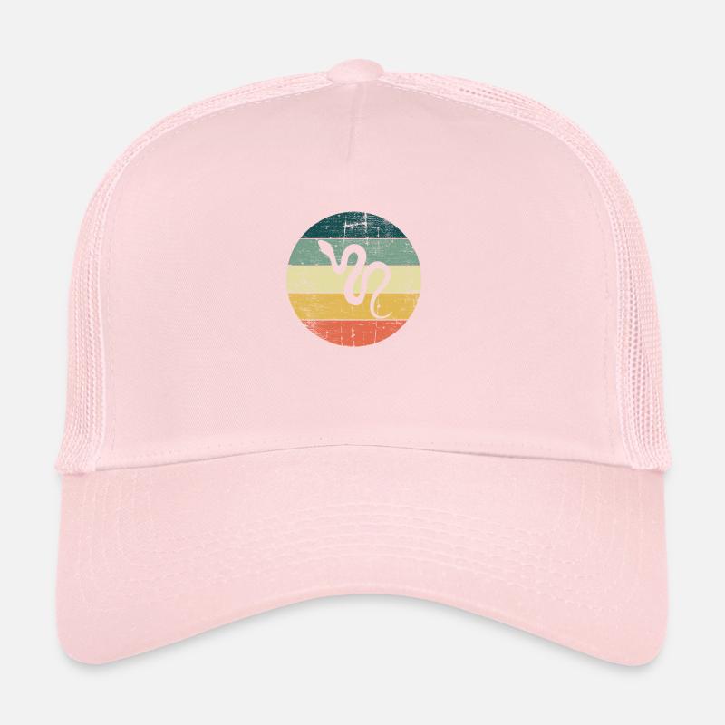 Snake Retro Reptile Python Gift idea Trucker Cap