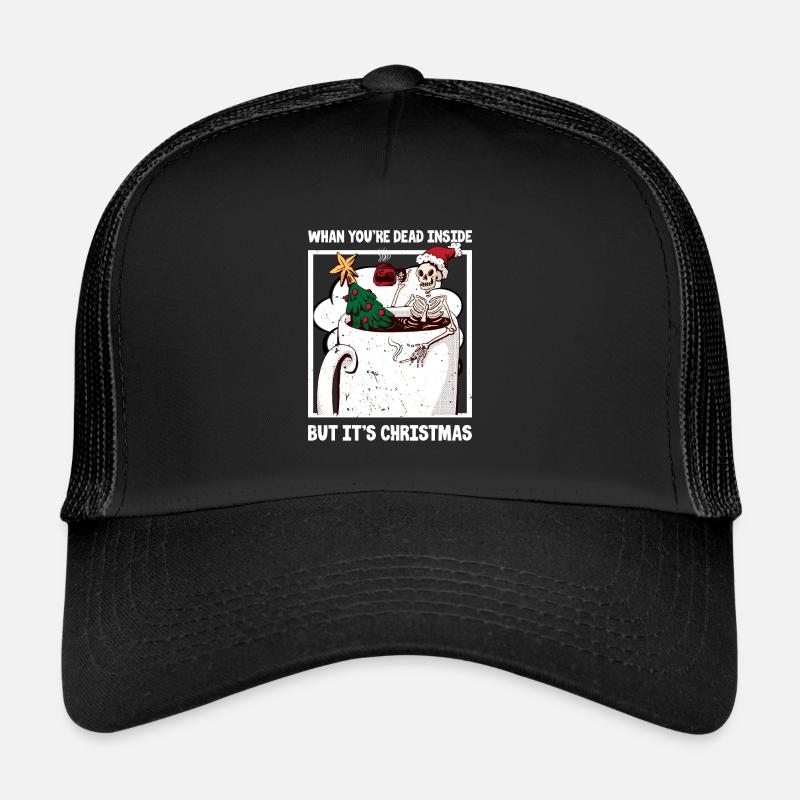 Christmas Skeleton - Trucker Cap - black/black