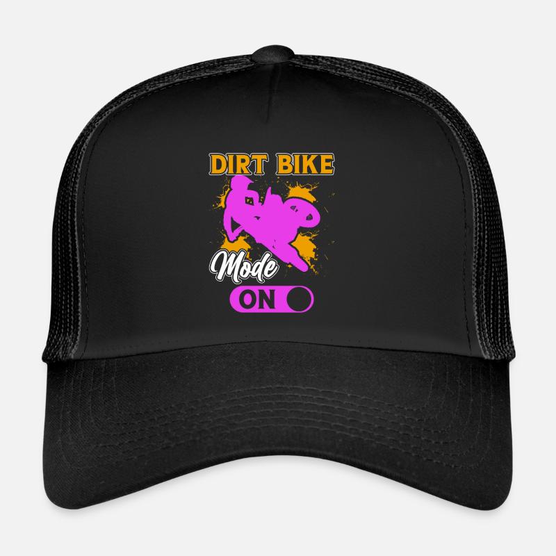 Motocross - Trucker Cap - Schwarz/Schwarz