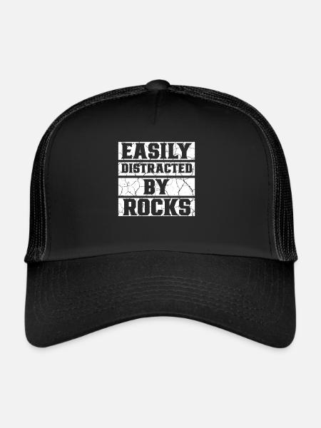 Géologue - Casquette trucker  - noir/noir - Devant