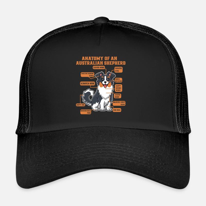 Australian Shepherd Aussie Dad Aussie Mom Trucker Cap
